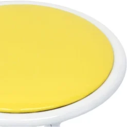 Sgabello Slim Giallo Per Interno Sala Da Pranzo Salotto Cucina Ufficio -Negozio al dettaglio VIDAXL || HOMCOM || Songmics 6782791 4
