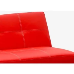 Divano Letto Pronto Letto 3 Posti In Similpelle Economico Topazio Colore: Rosso -Negozio al dettaglio VIDAXL || HOMCOM || Songmics 6845601 4