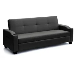Divano Letto 2 Posti In Similpelle Reclinabile Ambra Pronto Letto Colore: Nero 8 Divano Letto 2 Posti In Similpelle Reclinabile Ambra Pronto Letto Colore: Nero -Negozio al dettaglio VIDAXL || HOMCOM || Songmics 6845633 4