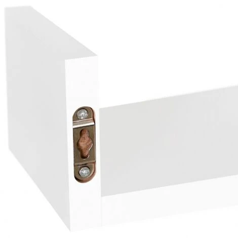 Set Di 3 Mensole Da Parete Bianche 60/45/30cm 4 Set Di 3 Mensole Da Parete Bianche 60/45/30cm - immagine 4