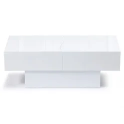 Tavolino Scorrevole MARTA Legno Bianco 6 Tavolino Scorrevole MARTA Legno Bianco -Negozio al dettaglio VIDAXL || HOMCOM || Songmics 68671138 3