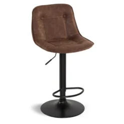 Set Di 4 Sgabelli Da Bar DENVER Marrone Vintage -Negozio al dettaglio VIDAXL || HOMCOM || Songmics 68672768 5