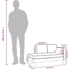 Sdraio Con Cuscini E Capezzale Nero In Similpelle VidaXL 7 Sdraio Con Cuscini E Capezzale Nero In Similpelle VidaXL -Negozio al dettaglio VIDAXL || HOMCOM || Songmics 68958977 3
