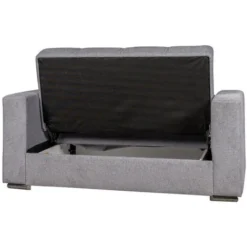 Divano Letto Atena 2 Posti Grigio Chiaro, 152x85x91 Cm -Negozio al dettaglio VIDAXL || HOMCOM || Songmics 69578700 4