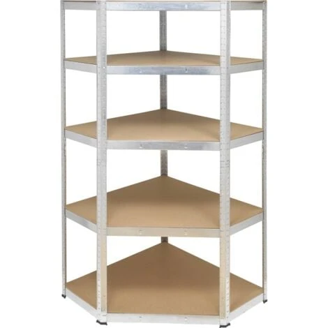 TOOLCRAFT KPW77 Modulo Angolare Per Scaffale 175 Kg (L X A X P) 700 X 1800 X 700 Mm Metallo, MDF Zinco, Argento Ripiano 1 TOOLCRAFT KPW77 Modulo Angolare Per Scaffale 175 Kg (L X A X P) 700 X 1800 X 700 Mm Metallo, MDF Zinco, Argento Ripiano