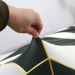 Copridivano Senza Braccia Copridivano Elasticizzato A 3 Posti Copridivano Pieghevole Universale, Asciugamano Antiscivolo Universale Con Motivo Geometrico 190-210 Cm -Negozio al dettaglio VIDAXL || HOMCOM || Songmics 69714763 3