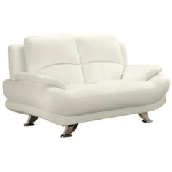 Divano 2 Posti In Similpelle Avorio - MUSKO