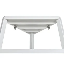 Tatay Mensola Angolare Lombok, 4 Altezze, Polipropilene, Senza BPA, Finitura Effetto Legno, Tamponi Antiscivolo, Max 10 Kg Per Ripiano, Facile Assemblaggio, Misure 33 X 33 X 100 Cm, Bianco -Negozio al dettaglio VIDAXL || HOMCOM || Songmics 70827247 3