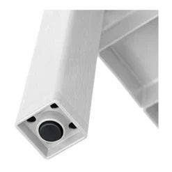 Tatay Mensola Angolare Lombok, 4 Altezze, Polipropilene, Senza BPA, Finitura Effetto Legno, Tamponi Antiscivolo, Max 10 Kg Per Ripiano, Facile Assemblaggio, Misure 33 X 33 X 100 Cm, Bianco -Negozio al dettaglio VIDAXL || HOMCOM || Songmics 70827247 4