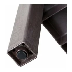 Tatay Mensola Angolare Lombok, 4 Altezze, Polipropilene, Senza BPA, Finitura Effetto Legno, Tamponi Antiscivolo, Max 10 Kg Per Ripiano, Facile Assemblaggio, Misure 33 X 33 X 100 Cm, Marrone -Negozio al dettaglio VIDAXL || HOMCOM || Songmics 70871579 3