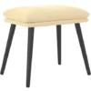 Poggiapiedi Bianco Crema 45x29,5x39 Cm In Velluto VidaXL