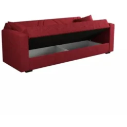 Divano Letto Ibiza Rosso, 214x89x81 Cm -Negozio al dettaglio VIDAXL || HOMCOM || Songmics 71178941 3