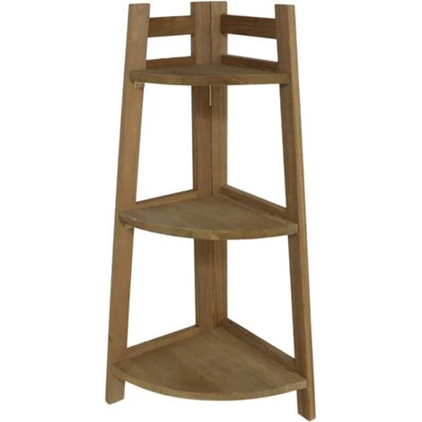 Scaffale Angolare 3 Ripiani Angolo Marrone Libreria Dimensioni 29,5x29,5x76 Cm 1 Scaffale Angolare 3 Ripiani Angolo Marrone Libreria Dimensioni 29,5x29,5x76 Cm