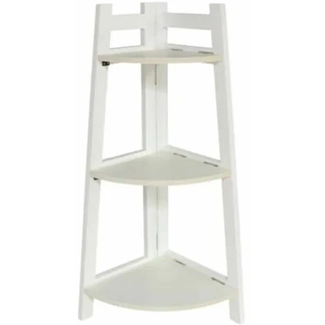 Scaffale Angolare 3 Ripiani Angolo Bianco Libreria Dimensioni 29,5x29,5x76 Cm 2 Scaffale Angolare 3 Ripiani Angolo Bianco Libreria Dimensioni 29,5x29,5x76 Cm - immagine 2