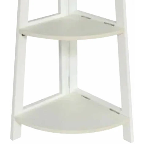 Scaffale Angolare 3 Ripiani Angolo Bianco Libreria Dimensioni 29,5x29,5x76 Cm 3 Scaffale Angolare 3 Ripiani Angolo Bianco Libreria Dimensioni 29,5x29,5x76 Cm - immagine 3