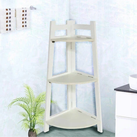 Scaffale Angolare 3 Ripiani Angolo Bianco Libreria Dimensioni 29,5x29,5x76 Cm 4 Scaffale Angolare 3 Ripiani Angolo Bianco Libreria Dimensioni 29,5x29,5x76 Cm - immagine 4