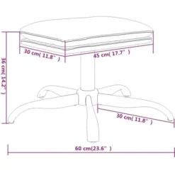Sgabello Marrone 60x60x39 Cm In Microfibra VidaXL -Negozio al dettaglio VIDAXL || HOMCOM || Songmics 71441321 3