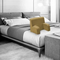 Poltroncina Da Letto Sanitario DISPOSITIVO MEDICO, Schienale Da Letto Con Tessuto BEIJE Sfoderabile E Lavabile - Comodone Piccola -Negozio al dettaglio VIDAXL || HOMCOM || Songmics 71618197 3