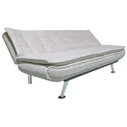 Divano Letto 3 Posti Rivestimento In Micorfirbra Beige -Negozio al dettaglio VIDAXL || HOMCOM || Songmics 71802367 3