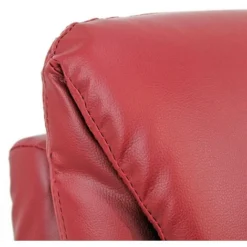 Poltrona Relax Con Schienale Reclinabile E Poggiapiedi In Ecopelle Bordeaux -Negozio al dettaglio VIDAXL || HOMCOM || Songmics 71802488 5