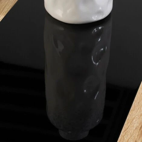 Tavolino Contemporaneo GEORGIA Con Piano In Legno Nero E Finto Faggio 4 Tavolino Contemporaneo GEORGIA Con Piano In Legno Nero E Finto Faggio - immagine 4