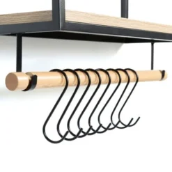 Mensola A Muro Con Ganci DETROIT Design Industriale -Negozio al dettaglio VIDAXL || HOMCOM || Songmics 71919080 5