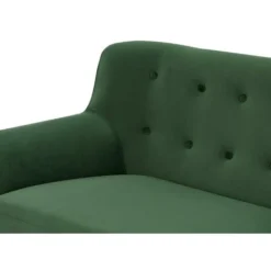 Divano 2 Posti In Velluto Verde Abete - SERTI -Negozio al dettaglio VIDAXL || HOMCOM || Songmics 73625701 4