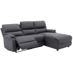 Divano Angolare Relax Elettrico In Tessuto Antracite - Angolo A Destra - LUNANO -Negozio al dettaglio VIDAXL || HOMCOM || Songmics 73805677 5