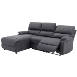 Divano Angolare Relax Elettrico In Tessuto Antracite - Angolo A Sinistra - LUNANO -Negozio al dettaglio VIDAXL || HOMCOM || Songmics 73805776 3