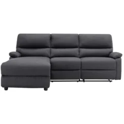 Divano Angolare Relax Elettrico In Tessuto Antracite - Angolo A Sinistra - LUNANO -Negozio al dettaglio VIDAXL || HOMCOM || Songmics 73805776 5