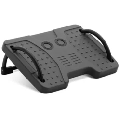 Poggiapiedi Per Scrivania O Ufficio Acciaio, Plastica, Grigio Scuro 25 Kg