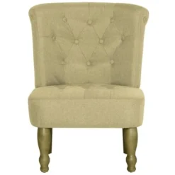 Nova Poltrona In Stile Francese Design Elegante In Tessuto Disponibile In Vari Colori Colore : Verde -Negozio al dettaglio VIDAXL || HOMCOM || Songmics 77423802 3