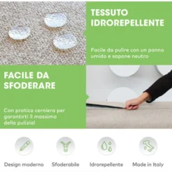 EVERGREENWEB Divano Letto 2 Posti Rivestimento Sfoderabile E Lavabile, Divano Design Trasformabile In Comodo Materasso Matrimoniale Con Kit Lenzuola E Piumino, 2 Cuscini Omaggio SENAPE | TETRIS -Negozio al dettaglio VIDAXL || HOMCOM || Songmics 77809737 5