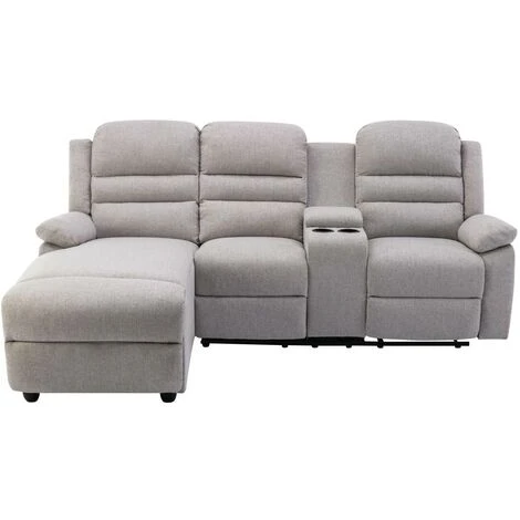 Divano Relax In Tessuto Beige - Angolo A Sinistra - MACEDONIA 3 Divano Relax In Tessuto Beige - Angolo A Sinistra - MACEDONIA - immagine 3