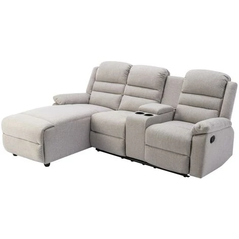 Divano Relax In Tessuto Beige - Angolo A Sinistra - MACEDONIA 4 Divano Relax In Tessuto Beige - Angolo A Sinistra - MACEDONIA - immagine 4