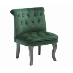 Poltrona Crapaud In Velluto Verde Scuro - MELOSIA