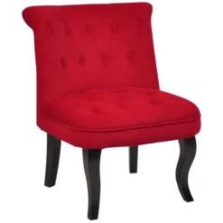 Poltrona Crapaud In Velluto Rosso - MELOSIA