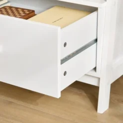 SoBuy Scaffale A Scala,Libreria,Mensole Da Angolo,Mensola Porta CD,con Cassetto 44Lx36Px115A Cm Bianco FRG116-K-W -Negozio al dettaglio VIDAXL || HOMCOM || Songmics 7986070 3