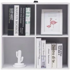 WOLTU Libreria Scaffale Bianca Mensola Di Legno Da Esposizione Per Casa Ufficio 60 Cm -Negozio al dettaglio VIDAXL || HOMCOM || Songmics 80879398 4