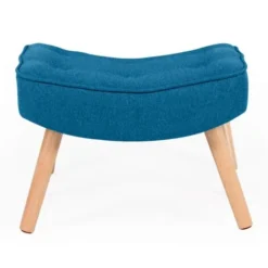 Poltrona Scandinava IVAR Con Poggiapiedi In Blu Anatra 9 Poltrona Scandinava IVAR Con Poggiapiedi In Blu Anatra -Negozio al dettaglio VIDAXL || HOMCOM || Songmics 81211868 5