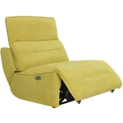 Chauffeuse Relax Elettrica Modulare In Tessuto Giallo SYMPOSION