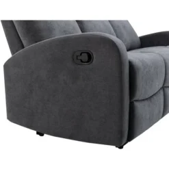 Divano Relax 3 Posti In Tessuto Grigio - EVELYN 9 Divano Relax 3 Posti In Tessuto Grigio - EVELYN -Negozio al dettaglio VIDAXL || HOMCOM || Songmics 81648276 5