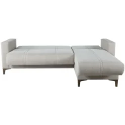 Divano Letto Ad Angolo Aruba In Tessuto Colore Beige Beige -Negozio al dettaglio VIDAXL || HOMCOM || Songmics 82051151 3