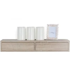 Mensola Con Cassetto Rovere Complemento Arredo Salotto Comodino Sospeso Domino -Negozio al dettaglio VIDAXL || HOMCOM || Songmics 82153771 3