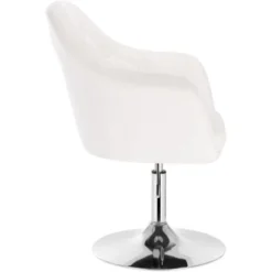 WOLTU Poltroncina Da Bar Sgabello Girevole Camera Da Letto Sedia Imbottita Moderna Bianco -Negozio al dettaglio VIDAXL || HOMCOM || Songmics 82197853 3