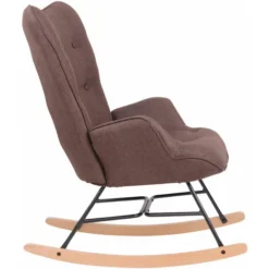 Nova Elegante E Robusta Sedia A Dondolo In Tessuto Imbottita E Trapuntata Vari Colori Colore : MArrone 7 Nova Elegante E Robusta Sedia A Dondolo In Tessuto Imbottita E Trapuntata Vari Colori Colore : MArrone -Negozio al dettaglio VIDAXL || HOMCOM || Songmics 82471147 3