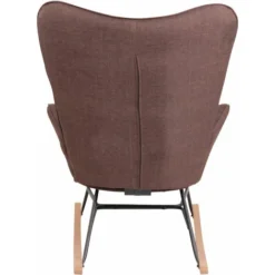 Nova Elegante E Robusta Sedia A Dondolo In Tessuto Imbottita E Trapuntata Vari Colori Colore : MArrone 9 Nova Elegante E Robusta Sedia A Dondolo In Tessuto Imbottita E Trapuntata Vari Colori Colore : MArrone -Negozio al dettaglio VIDAXL || HOMCOM || Songmics 82471147 5