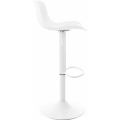 Nova Set Da 2 Sgabelli Con Design Moderno E Seduta Lineare + Poggiapiedi Vari Colori Colore : BIANCO -Negozio al dettaglio VIDAXL || HOMCOM || Songmics 82471435 3