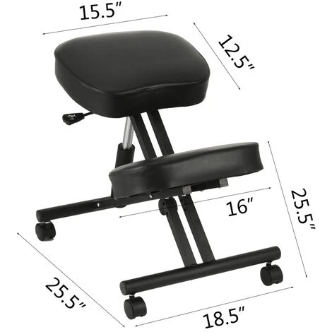 Sedia Ortopedica Sedia Ergonomica Sgabello Poggiaginocchia Meditazione In Nero 2 Sedia Ortopedica Sedia Ergonomica Sgabello Poggiaginocchia Meditazione In Nero - immagine 2