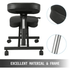 Sedia Ortopedica Sedia Ergonomica Sgabello Poggiaginocchia Meditazione In Nero 8 Sedia Ortopedica Sedia Ergonomica Sgabello Poggiaginocchia Meditazione In Nero -Negozio al dettaglio VIDAXL || HOMCOM || Songmics 82818435 4